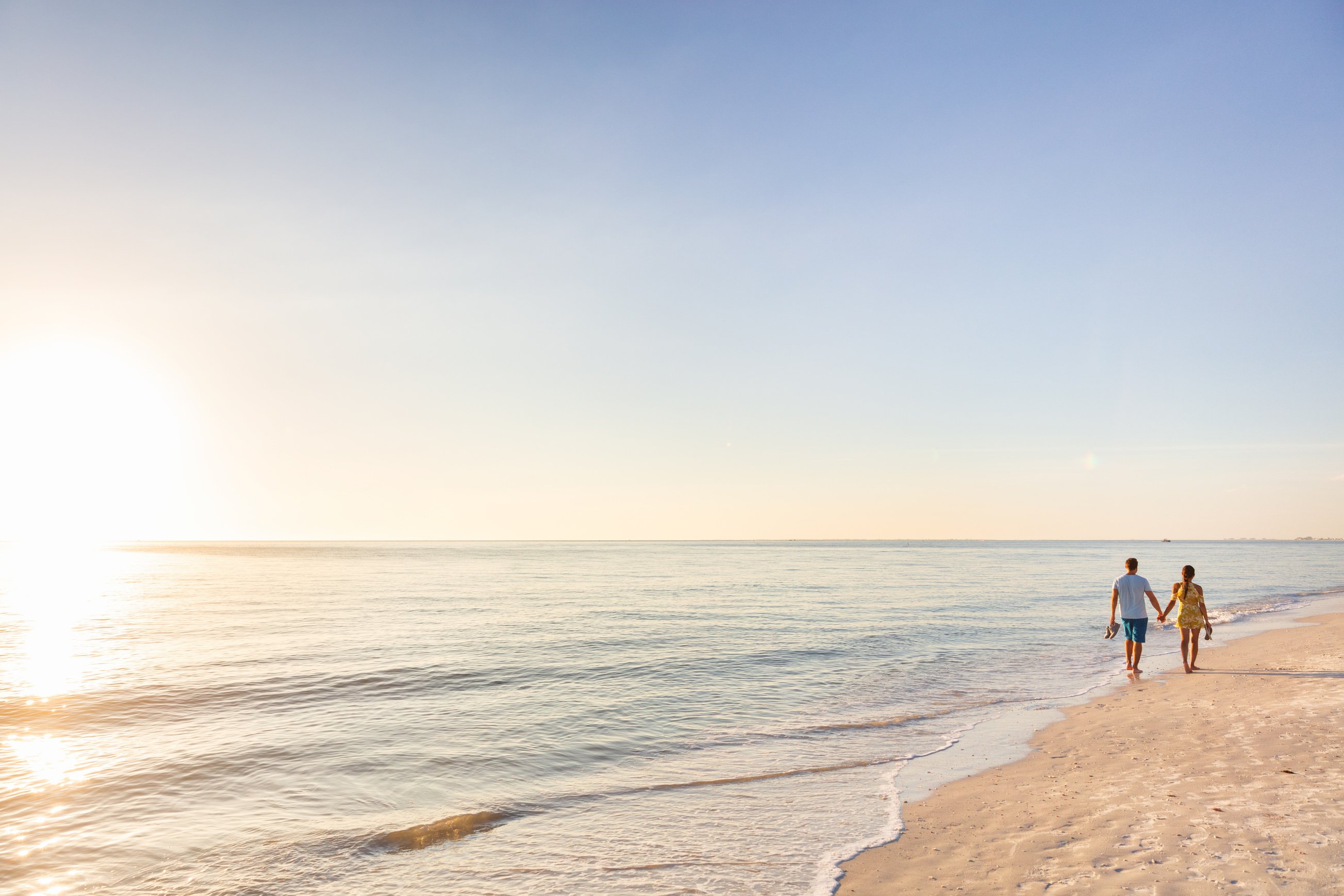 Couple Walking on Beach
